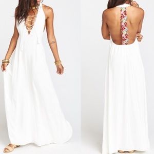 NWT Show Me Your Mumu Voyage Maxi Dress - in Multicolored Embroidery